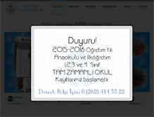 Tablet Screenshot of ailemozelegitim.com